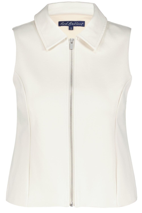Red Button waistcoat zipper punta
